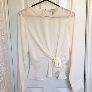 Forever 21 cream coloured long sleeve shirt size small